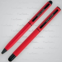 Pierre Cardin Zestaw piśmienny touch pen, soft touch CELEBRATION czerwony