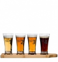 Szklanki do degustacji piwa deska komplet - SAGAFORM - SA5016697