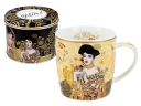 Kubek porcelanwy Gustav Klimt Złota Adele Carmani puszka 420ml