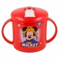 Czerwony kubek niekapek Myszka Mickey 230ml - Strażak - Disney - Stor