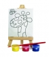 Zestaw plastyczny sztalugi farby DO MALOWANIA BRUSH & EASEL Żyrafa - INS56-0504108