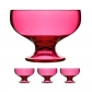 Pucharki do lodów i deserów, różowe - SAGAFORM - 5016259